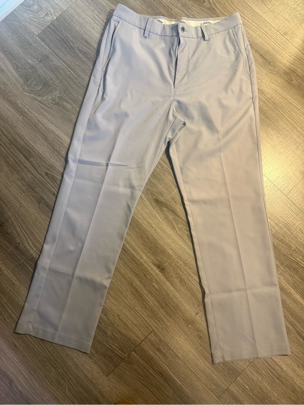 Callaway Men's Light Gray Dress Pants - Straight Fit